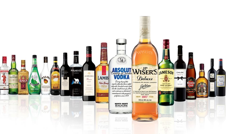 panel of booze